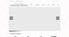 Desktop Screenshot of fabulousbridal.com