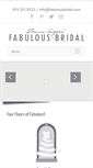 Mobile Screenshot of fabulousbridal.com