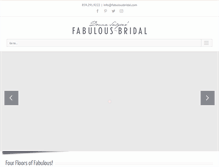 Tablet Screenshot of fabulousbridal.com